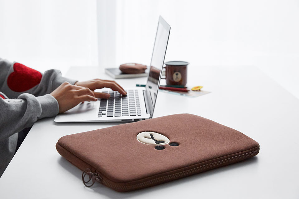 NEW iPad Cases linefriends brownie MacBook case iP