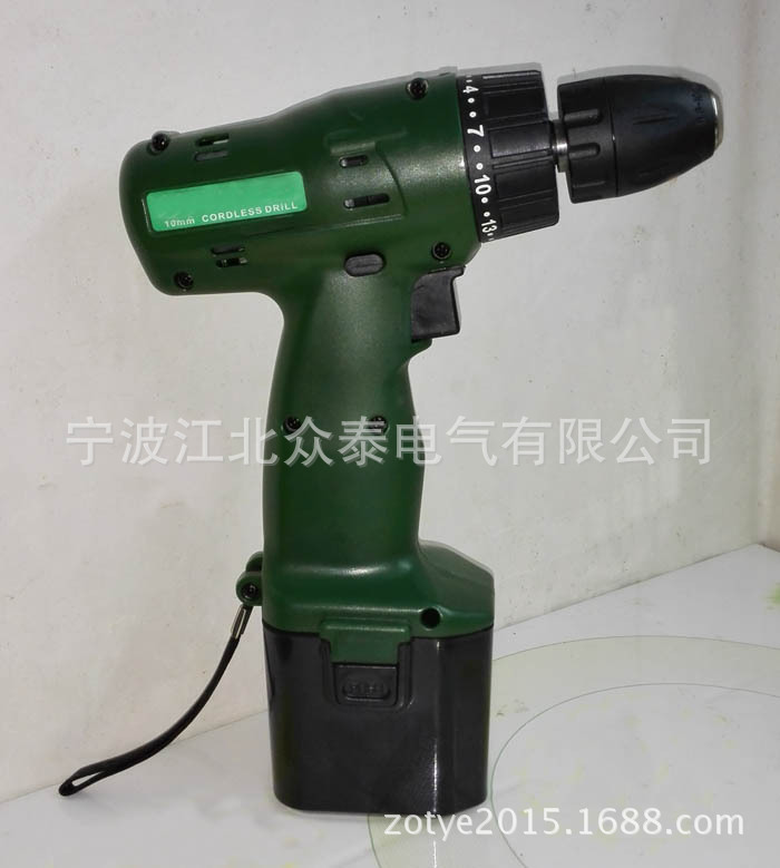 12V 充电电钻，镍铬充电电池，型号ZT14