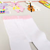 Demi-season children's lace tights, leggings with bow for princess, lace dress