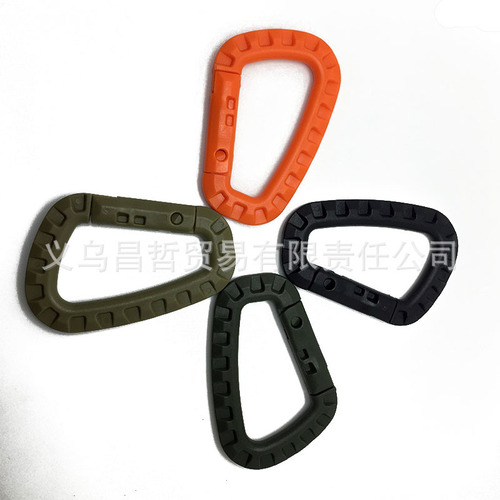 Lightweight medium-sized tactical bag outdoor mountaineering quick-release buckle Nylon buckle mountaineering bag external plastic steel quick-release key D buckle