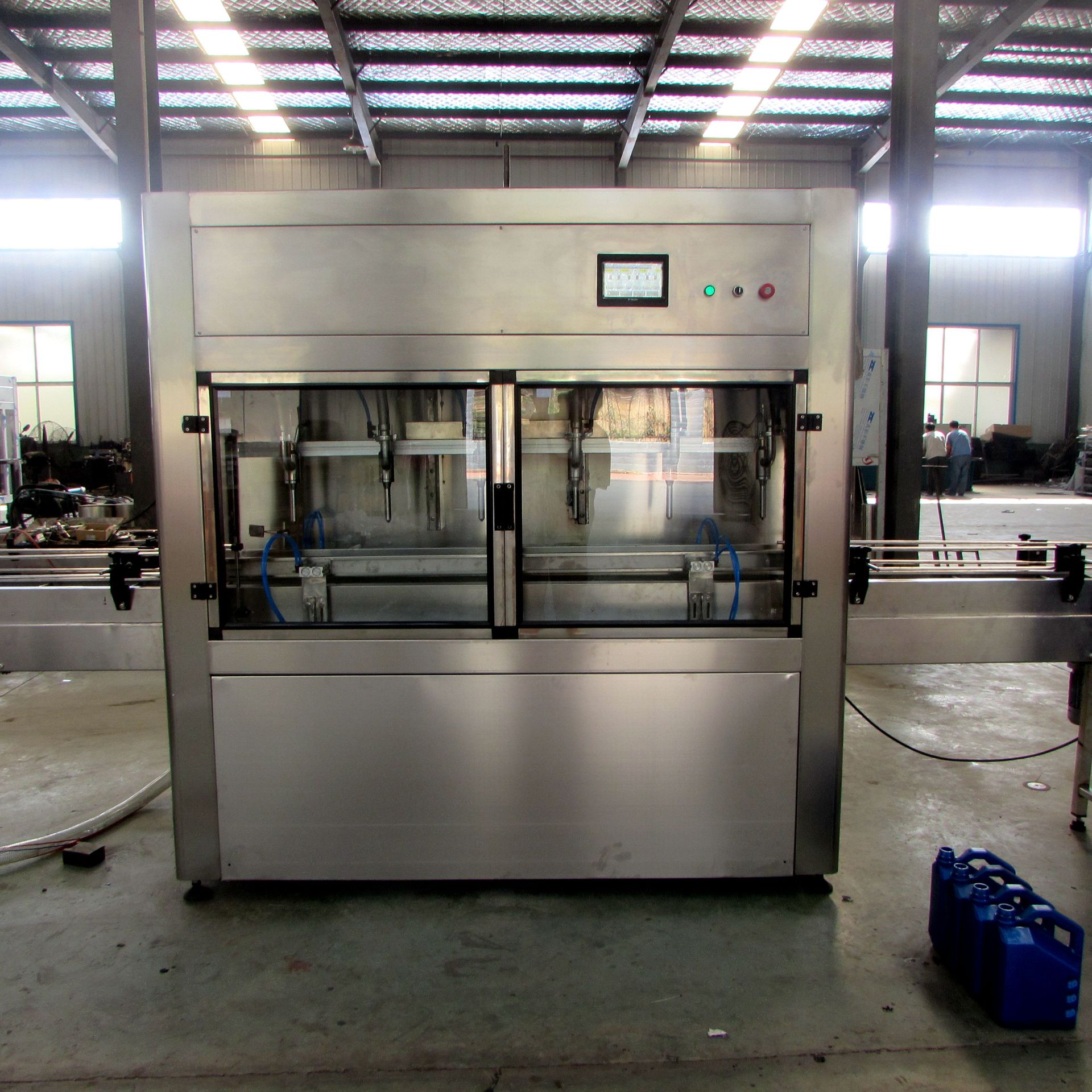 全自动电子称重灌装机 润滑油机油灌装生产线 齿轮油灌装机