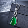 Platinum stone inlay, agate high-end pendant