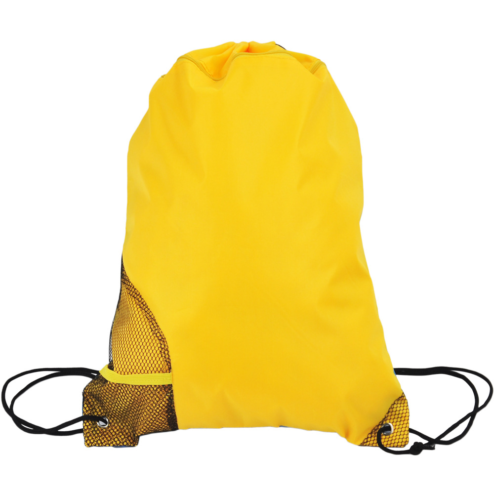 定做网布拉链束口袋 210D涤纶拉绳收纳袋子 可印logo 尼龙防水包