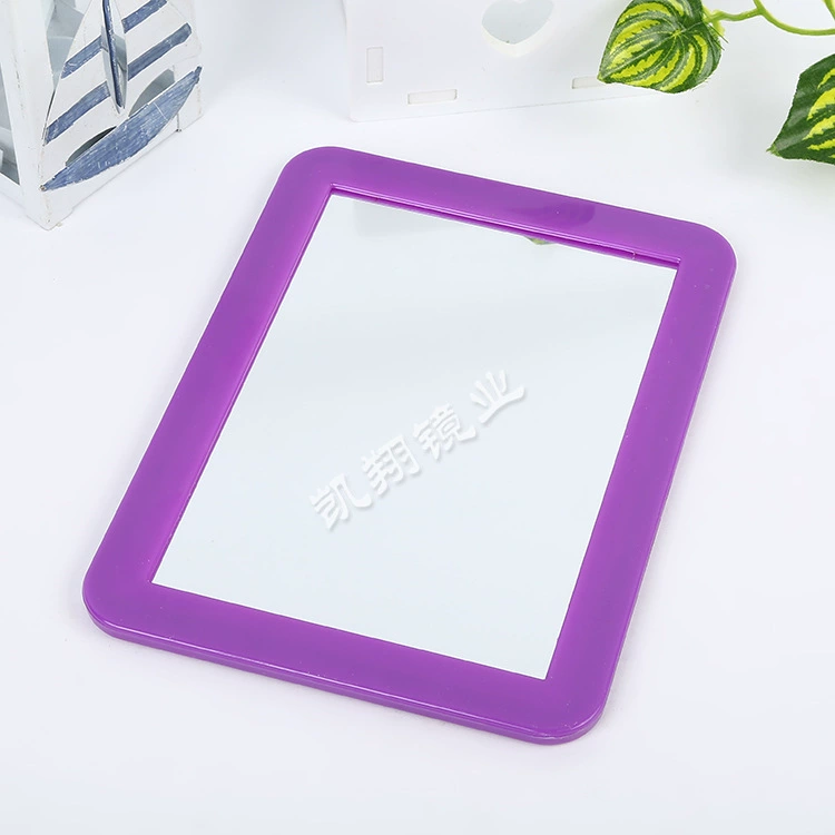 Polyurethane handheld square small mirror, new collection, direct factory sales