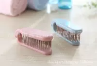 Складная дорожная расчёска, мягкие зубья ТПЭЭ, рукоятка ABS‑пластик, 18,3×3 см
