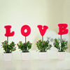 LOVE bonsai Potted plant wholesale Artificial Flower Living room decor Green Decoration Wedding gift Valentine&#39;s Day Gift