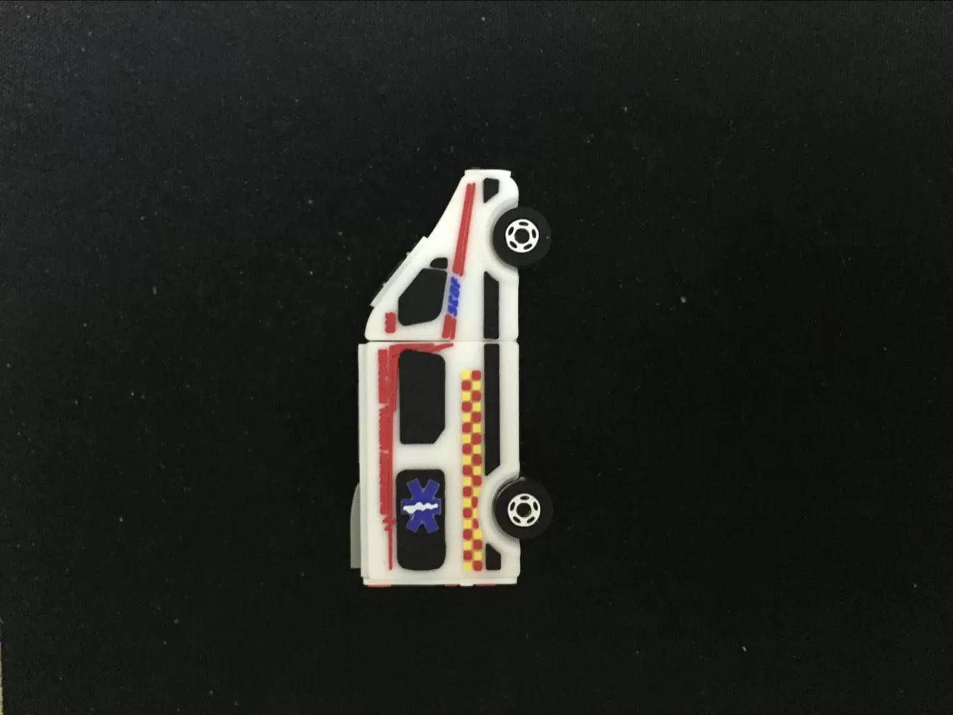 Флеш-накопитель USB, ПВХ для скорой помощи, пожарная машина, индивидуальная