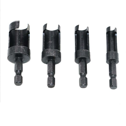 Carbon steel cork cutter, cork drill, woodworking drill bit, cylindrical wood tenon drill bit, hexagonal handle reamer drill