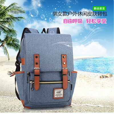 A new style personalized retro men's and women's outdoor canvas travel bag for foreign trade