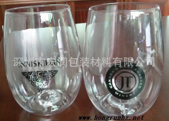 供应广告创意酒杯,品牌推广塑料红酒杯 可定制LOGO