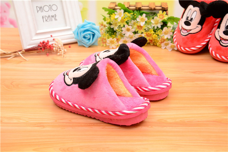 Pantoufles enfants en suède pour hiver - semelle coton - Ref 1017437 Image 27