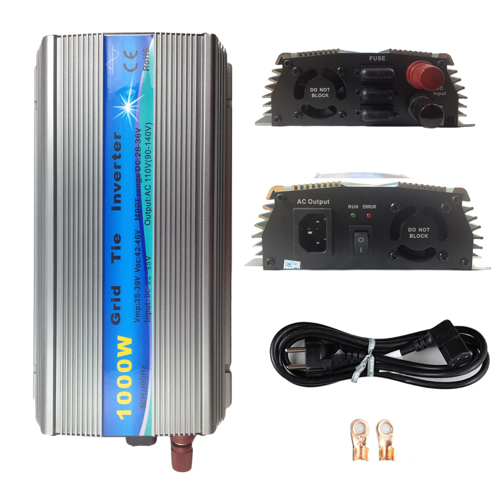 1000W 600W Grid Tie Inverter 110V/220V Output MPPT Pure Sine Wave Solar Power