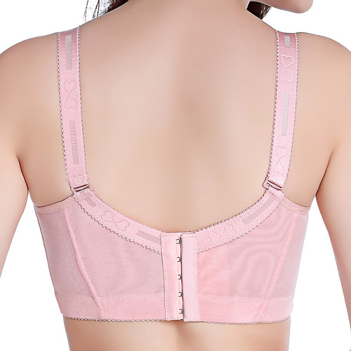 New brand large size cup embroidered anti-exposure thin push-up adjustable bra women's underwear wholesale 9215