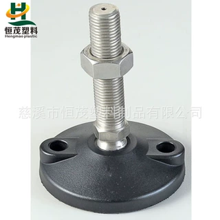 供应机床尼龙减震支脚/M20球头螺栓/底盘带孔辅助支撑脚