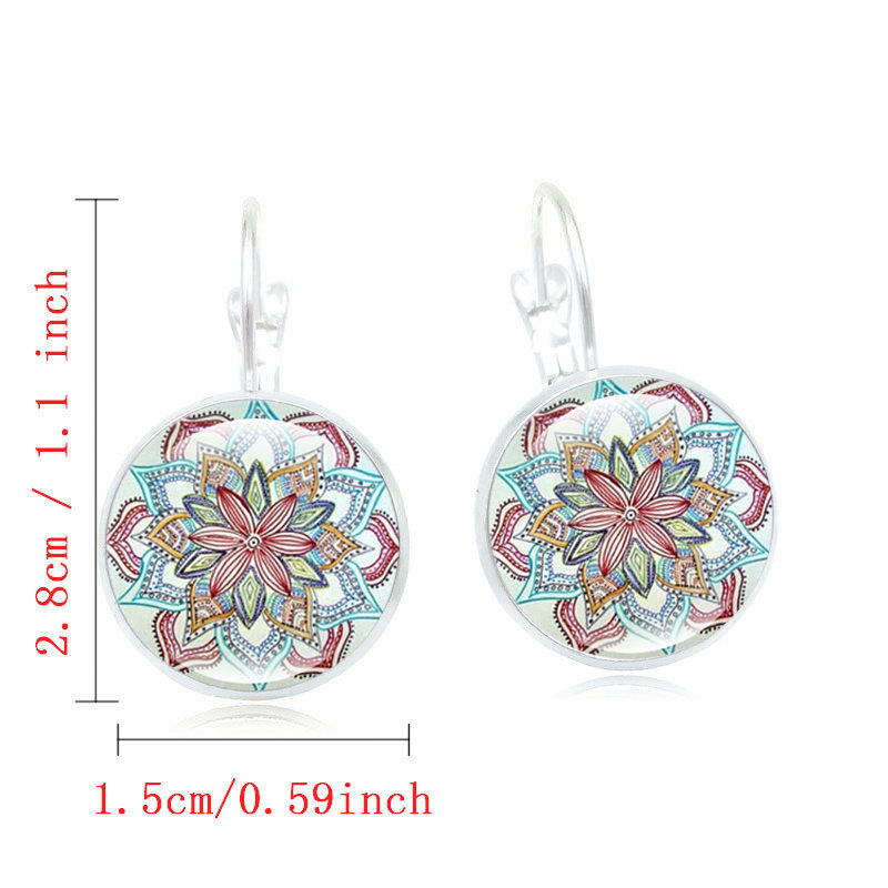 Boucles D oreilles Mandala Fleur du Temps - Ref 3425561 Image 22