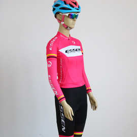 ESSEN车队版TEAMPRO短袖骑行服套装男女自行车山地车装备上衣裤子