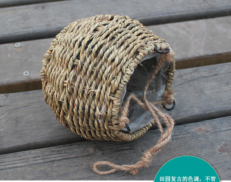 草编圆形吊盆_09