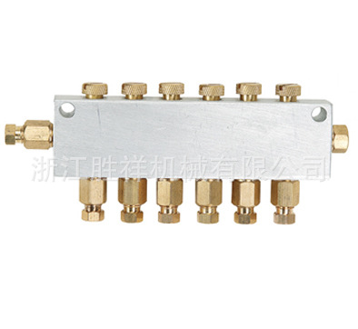 供应直通式润滑系统配油器 DV调整型配油器 出油量可调整