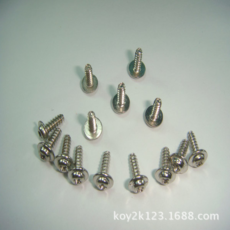 供应圆头带介自攻螺丝  圆头带介平尾自攻PWB2*8螺钉