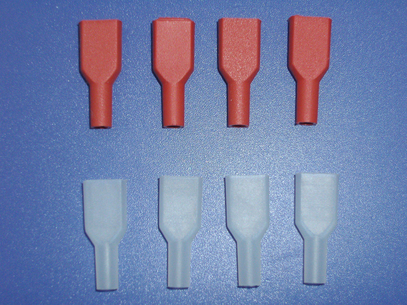 厂家大量供应 阻燃187 250 绝缘硅胶端子护套