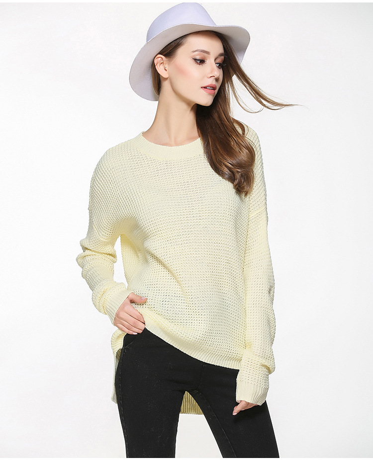 plus size thin knit sweater loose top NSYH16546