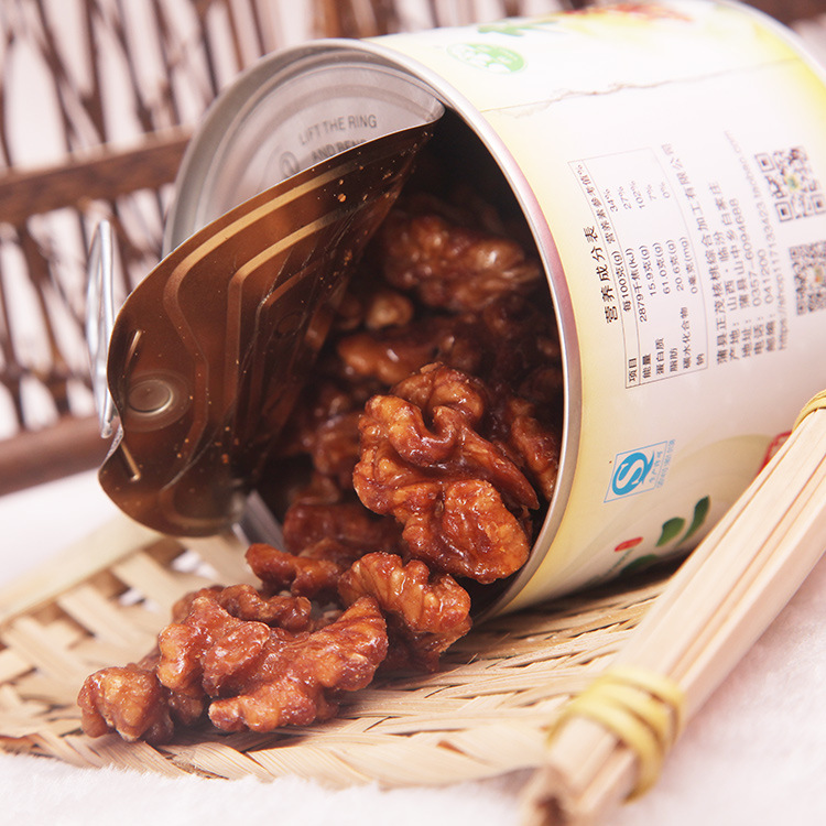 罐装100g琥珀核桃仁 特产坚果干果炒货  糖浆包裹休闲零食核桃仁|ms