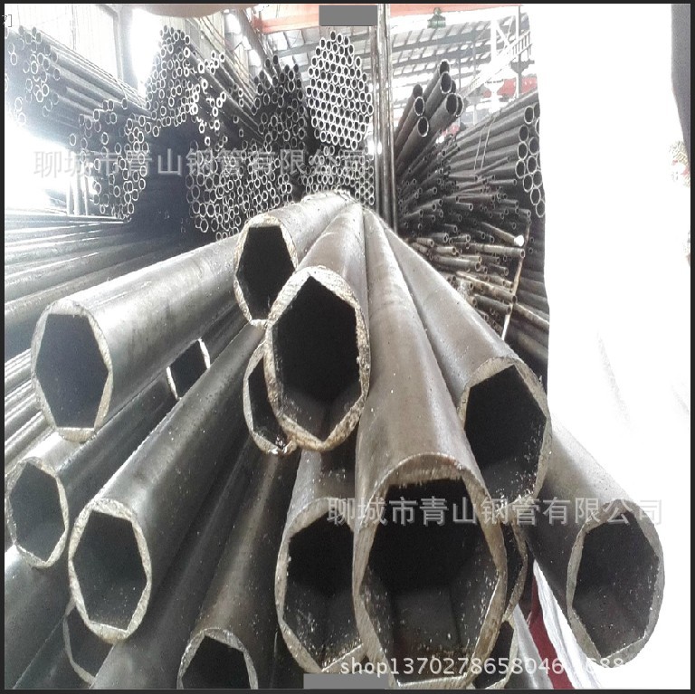 Shandong seamless Steel pipe major Produce 20# Precise Allotype Steel pipe Inner six angle Pipes