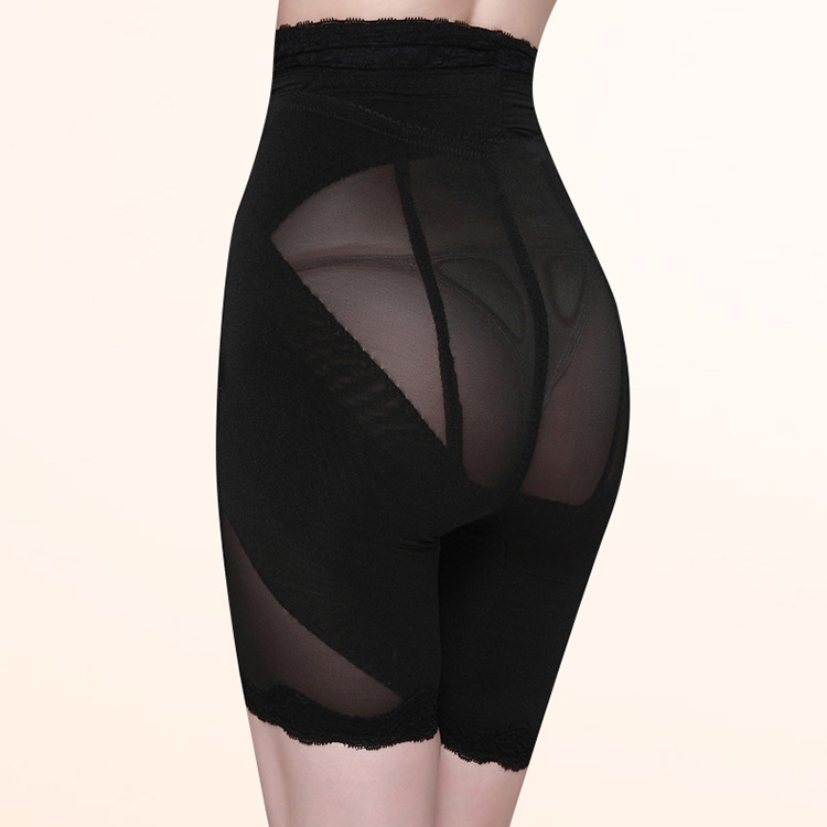 Postpartum High-Waist Girdle Pants with Buttoned Thin Mesh Breathable Shaping Tight Thigh-Lifting Body Shaping Pants K176