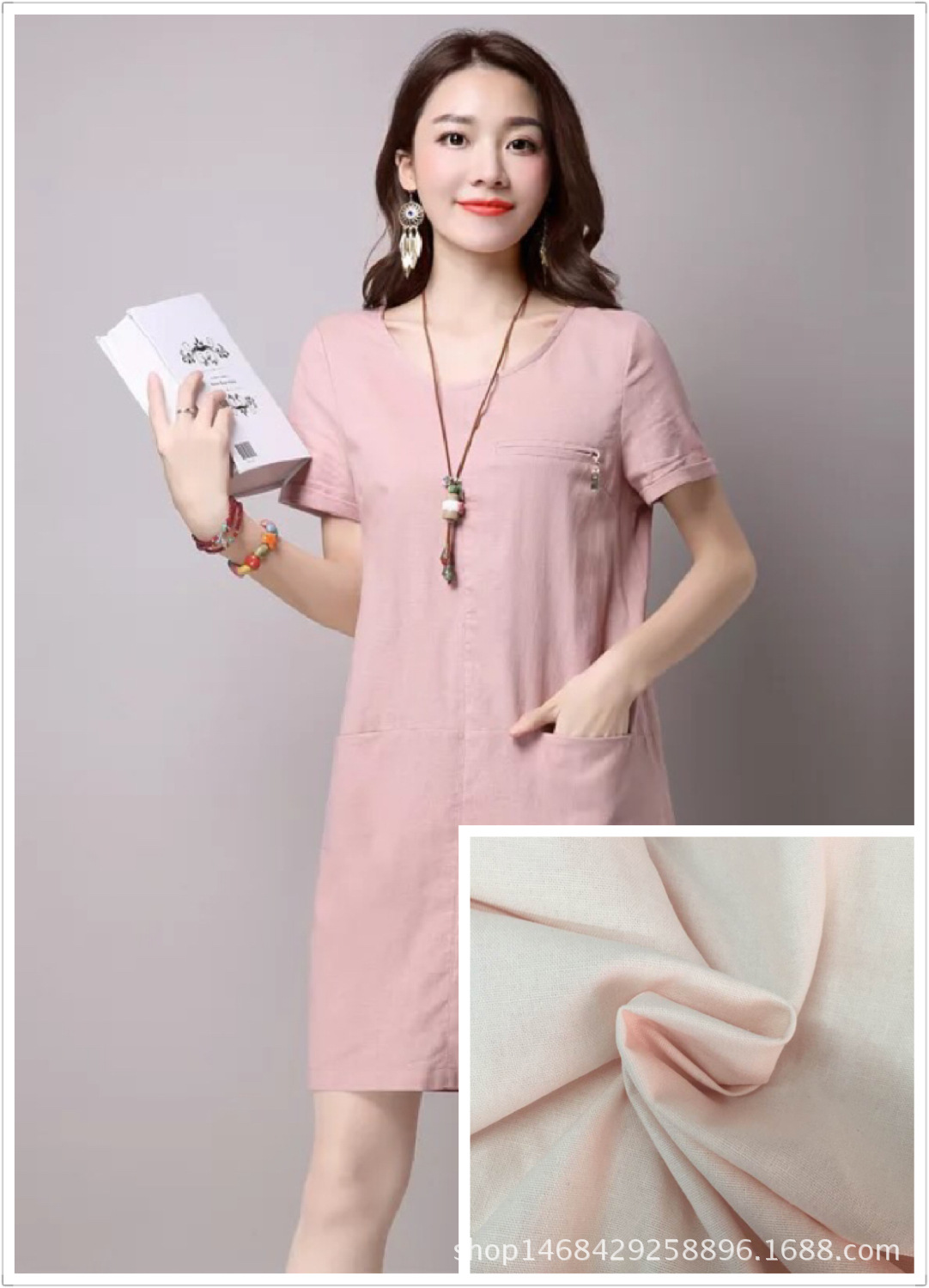 现货供应   5147亚麻棉面料 春夏服装 包装布袋 平纹麻布