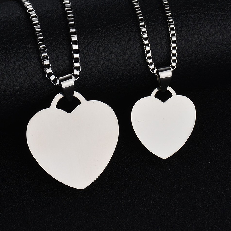 Titanium steel jewelry creative love hea...