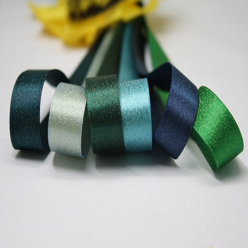 Yao Ming cinta rollo lote satén dorado cinta poliéster tela accesorios hechos a mano 3mm 000-347