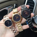 玛莎莉新款女士小巧型腕表 满钻个性 雕花星空面钢带 时尚女手表