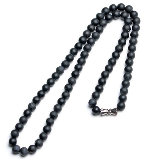 Stone Necklace 8MM Bead Stone Necklace supply Will pin gift Support Identification