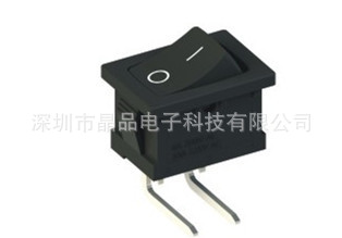 厂家供应船形开关 KCD1-101W两脚弯脚翘板开关 15*21MM 电源开关