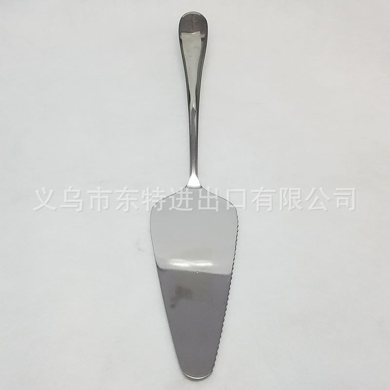 不锈钢蛋糕铲披萨芝士刀带齿三角刮刀烘培工具煎饼铲详情图3