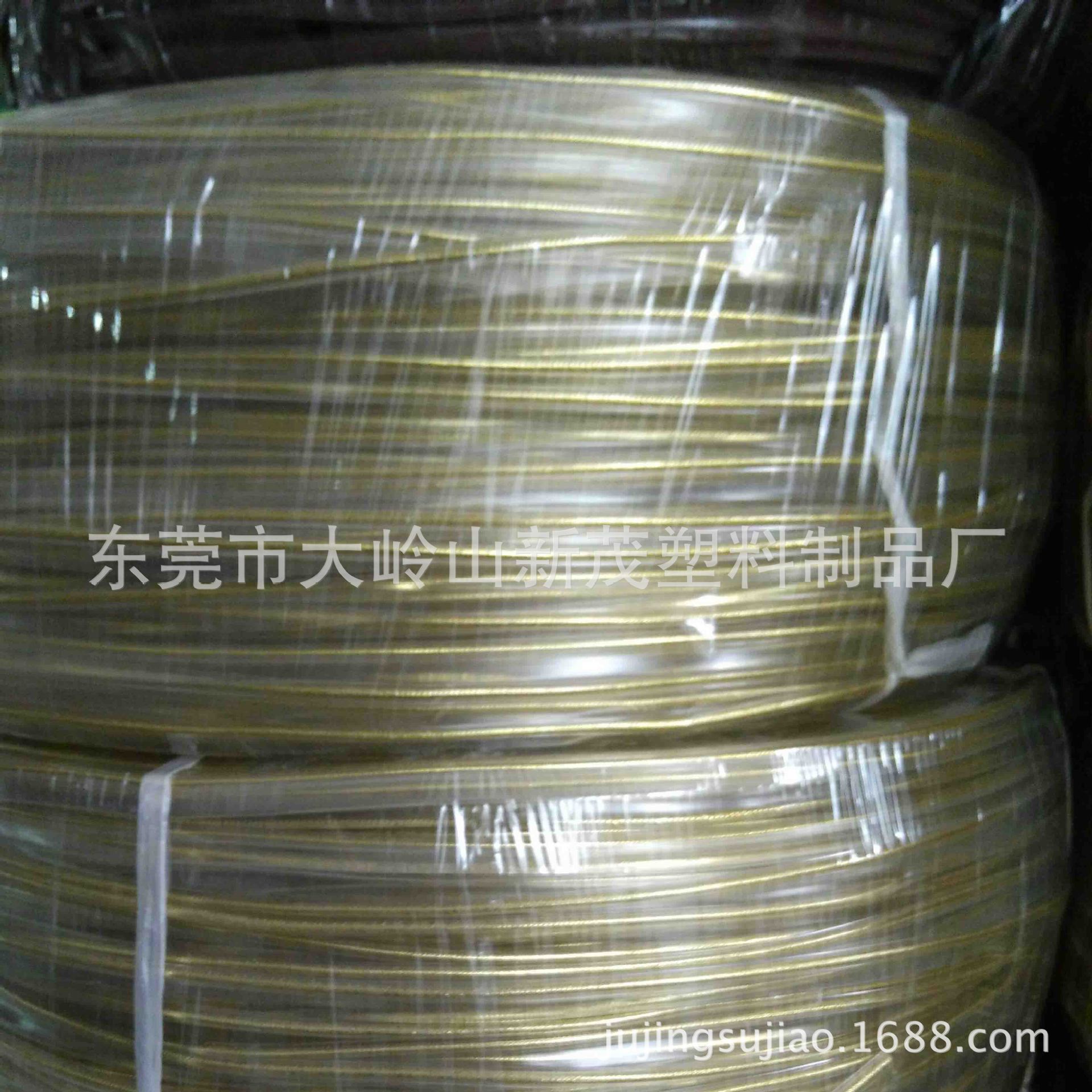 环保穿银线胶骨PVC胶骨金线胶骨管条嵌线水线音响边条箱包管条包