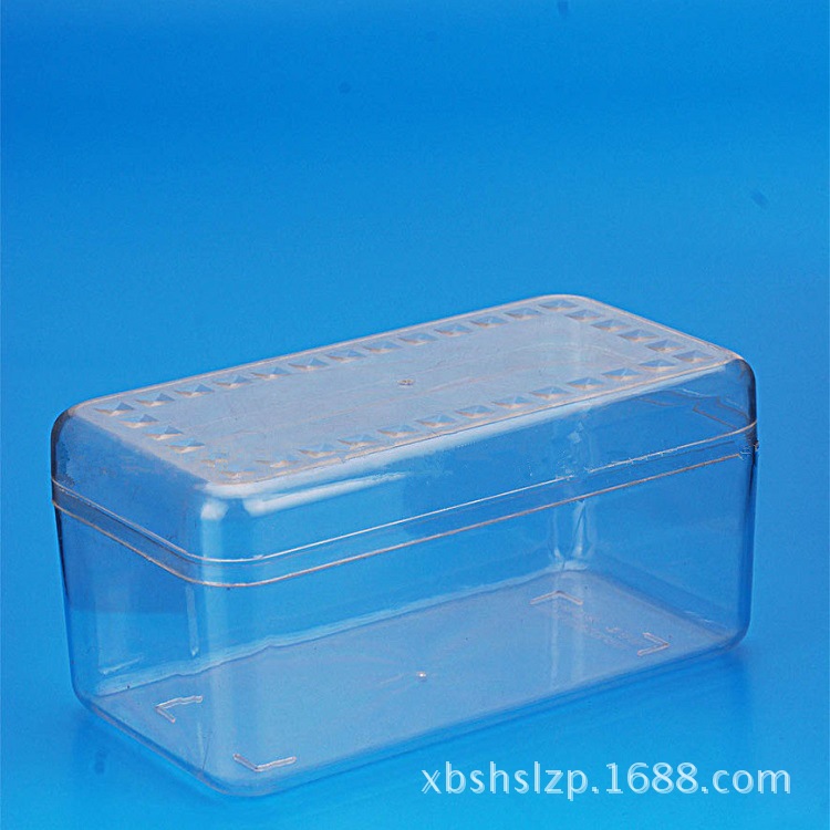 超市零食盒透明长方包装盒PET食品塑料盒包装饼干塑料盒雪花酥盒