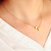 Elegant universal necklace heart-shaped heart shaped with letters, chain for key bag , simple and elegant design