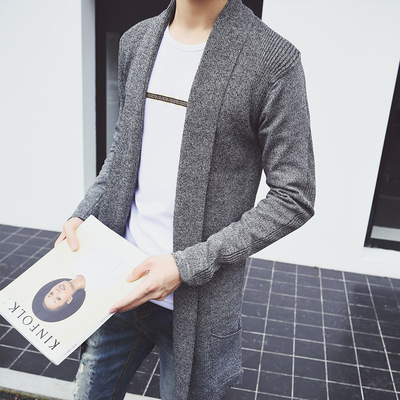 Autumn and winter Large knitting Cardigan man sweater men's wear wholesale leisure time coat man Korean Edition On behalf of