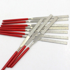 Wenwan flat file, handmade diamond rubbing tool file, frosted diamond walnut sand head polishing bodhi accessories