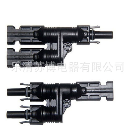 Трехходовой разъем типа MC4T Адаптер два-в-одном для солнечных батарей MC4