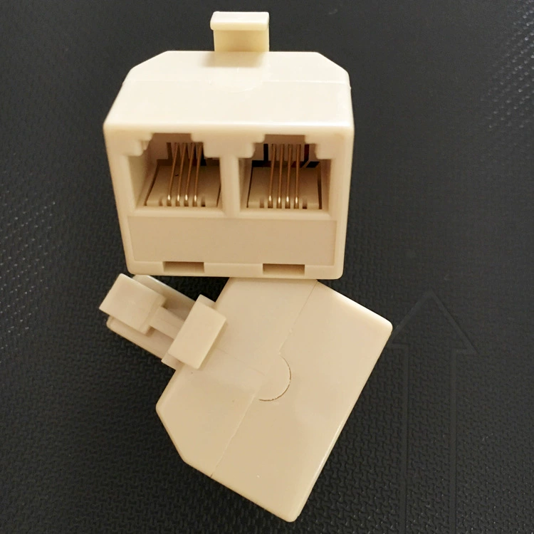 Телефонная розетка RJ11 рожок с двойным отверстием 6P4C телефонный рожок один-два ТЕЛЕФОННАЯ РАСПРЕДЕЛИТЕЛЬНАЯ КОРОБКА телефонный разъем