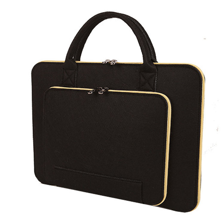 供应多功能毛毡电脑包简约时尚毛毡包厂家批发毛毡电脑包 爆款