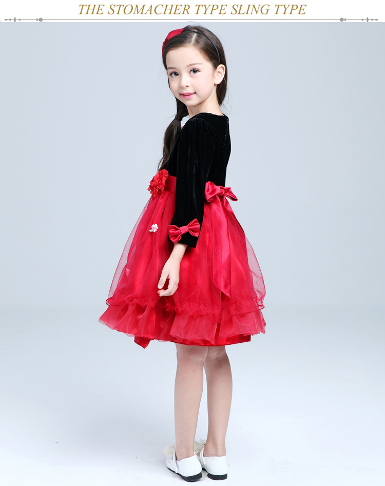 Robes pour fille en velours côtelé - Ref 2046748 Image 16