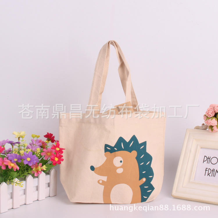 厂家批发全棉帆布袋 手提广告购物袋 学生环保单肩帆布包可印logo