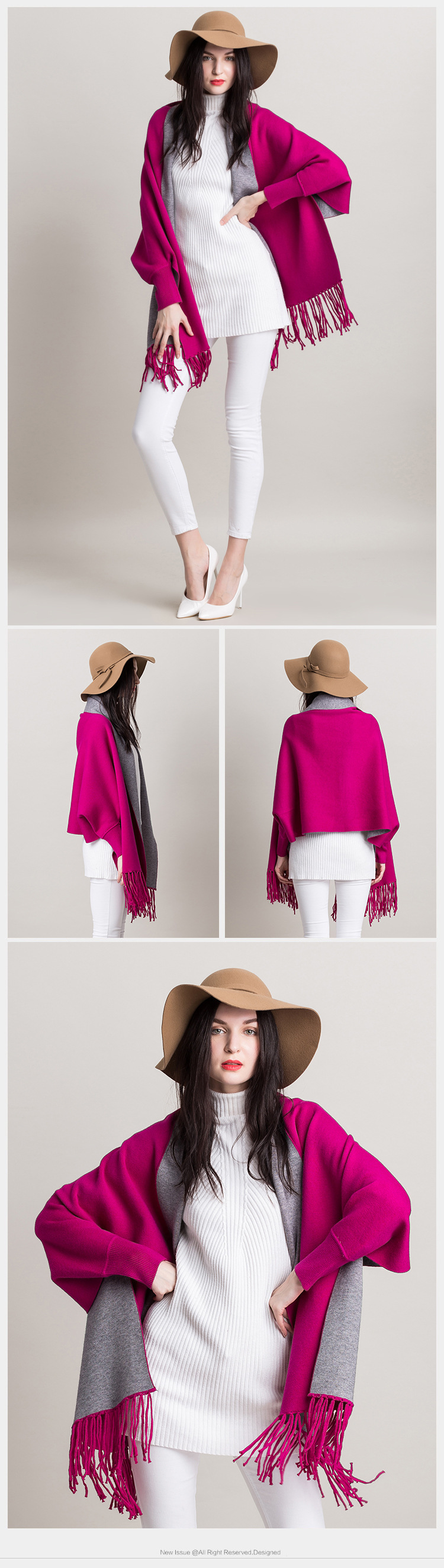 Blouson femme en Cachemire - Ref 3321401 Image 49