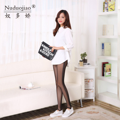 Show thin sexy fashion Medial seamless Jacobs Leggings Nine points Panties Lace lace Tights Stirrup wholesale