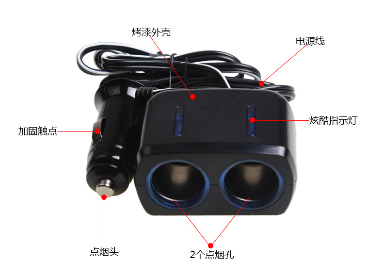 SD-1904一分二车用电源分配器_19