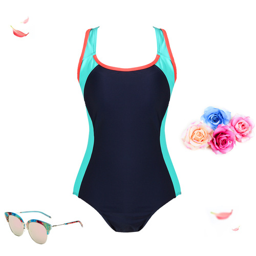 Women's Triangular One-Piece Swimsuit - High-Quality Professional Training Swimwear - Conservative Style