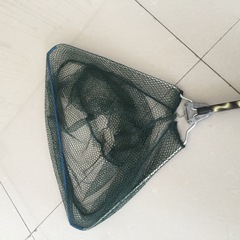 Aluminum alloy copy net foldable dense mesh copy net 1.5-2.1 meters telescopic color fishing net rod manufacturer